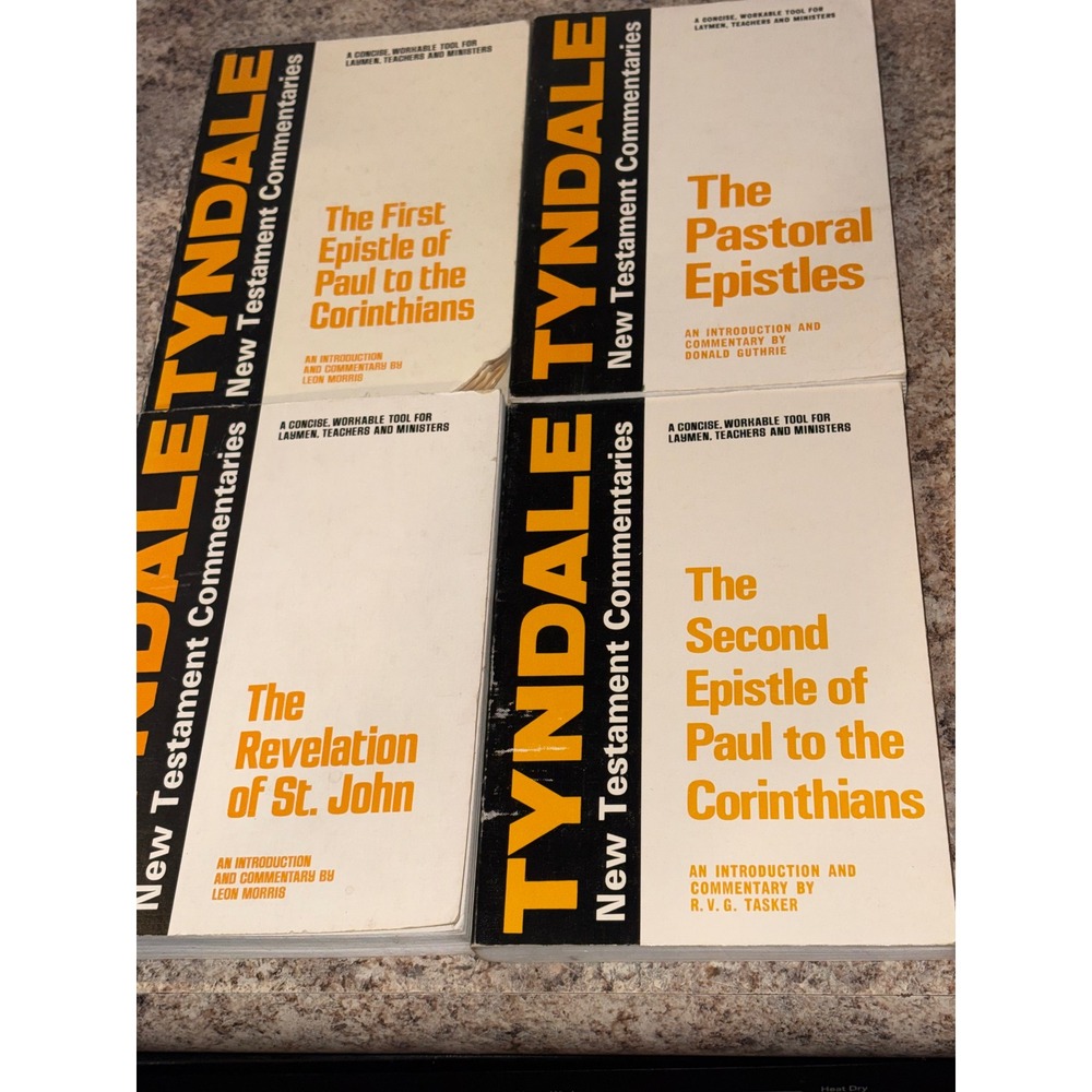 Tyndale New Testament Commentaries Lot of 4 Scholarly Concise Biblical Reference